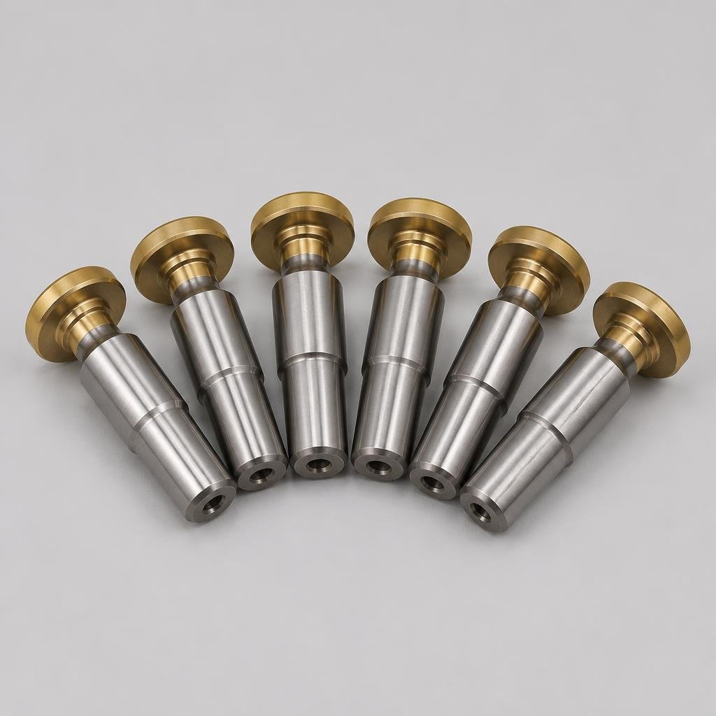 Precision hydraulic pump pistons with slipper shoes