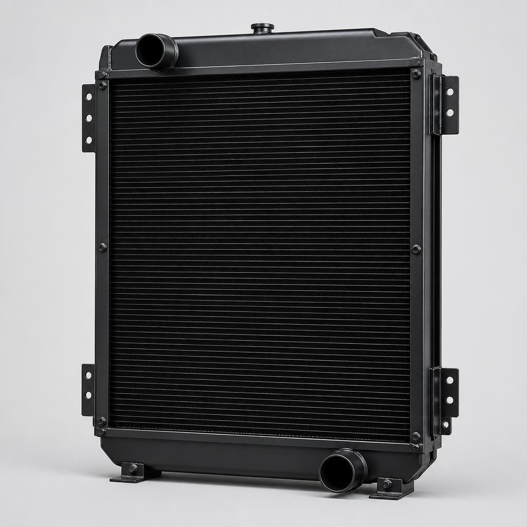 Heavy excavator cooling radiator assembly